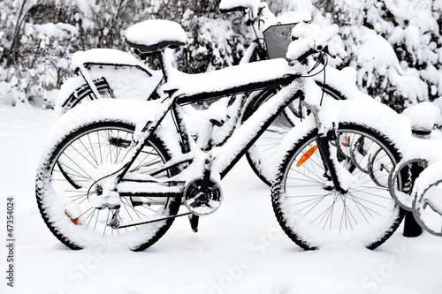 Bikes in winter
