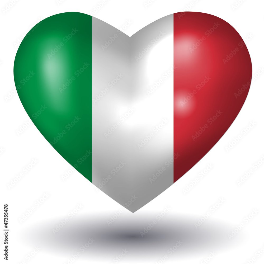Herz mit Schatten - Italien Herz mit Schatten - Italien