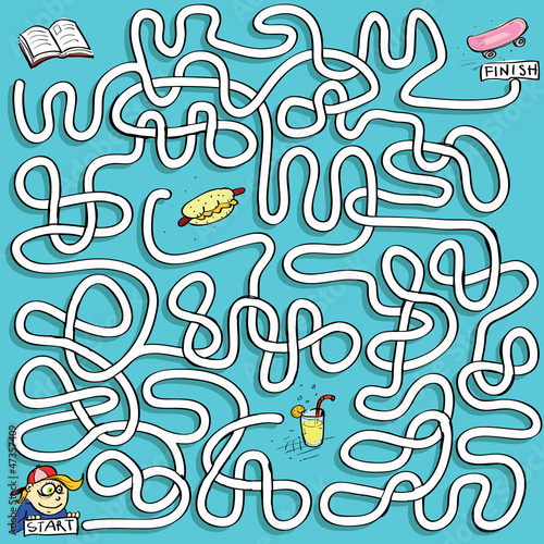 Skate Maze Game ... Solution in hidden layer