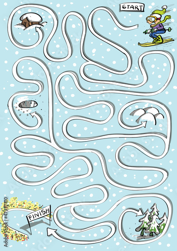 Winter Sport Maze ... solution in hidden layer