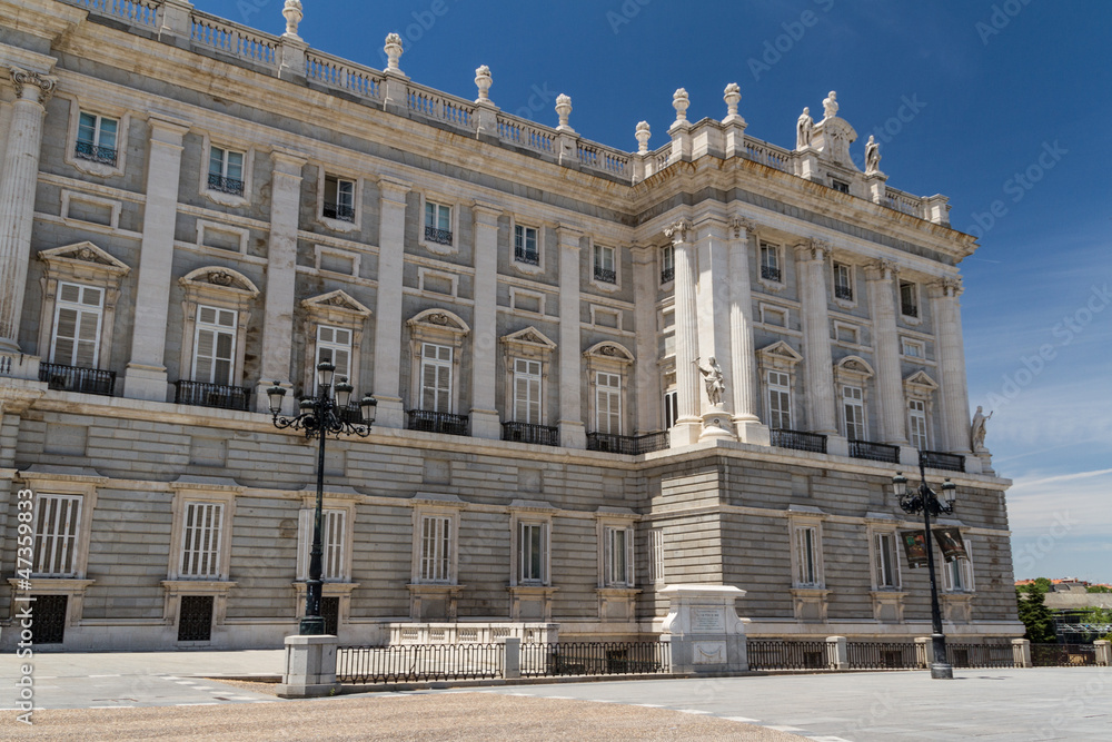 Royal Palace at Madrid Spain - architecture background