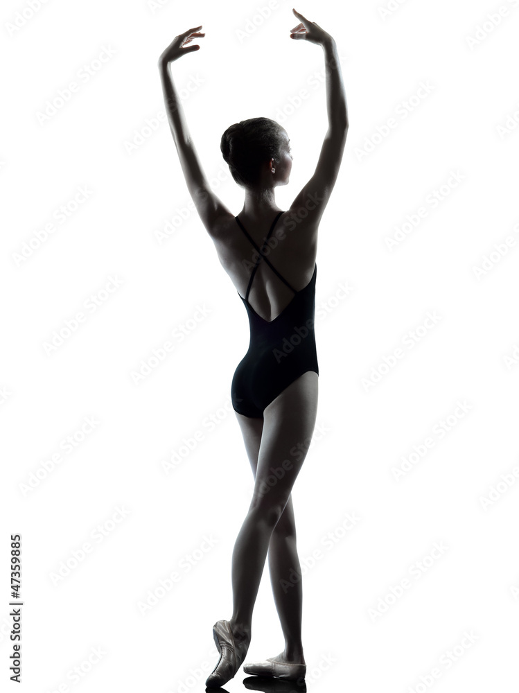 young woman ballerina ballet dancer stretching warming up