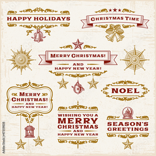 Vintage Christmas Labels