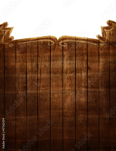 Wooden frame illustration