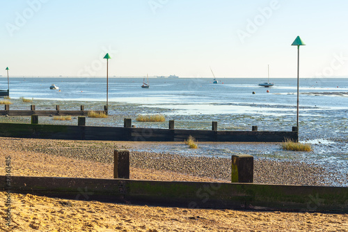 low tide at Leigh on sea