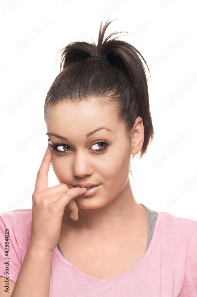 Portrait of a beautiful teenager girl Portrait of a beautiful teenager girl