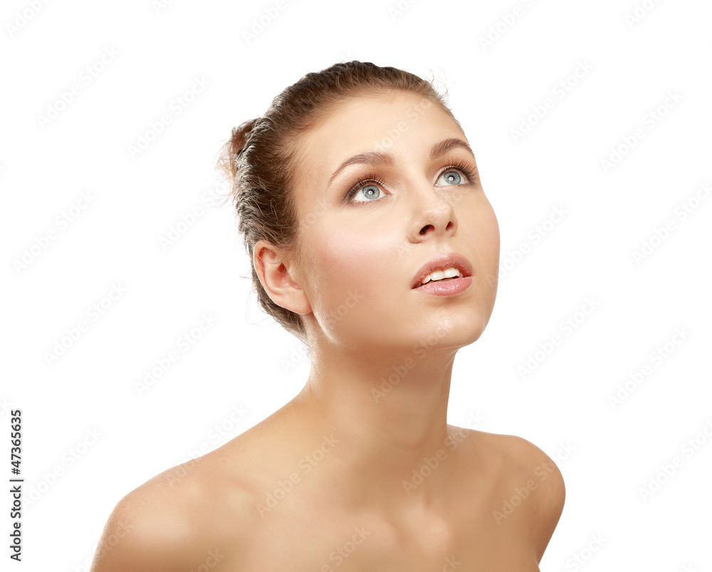 Beauty face of beautiful woman with clean fresh skin Beauty face of beautiful woman with clean fresh skin