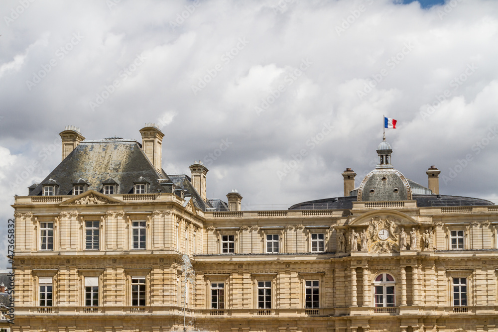 Obraz premium Facade of the Luxembourg Palace (Palais de Luxembourg) in Paris,