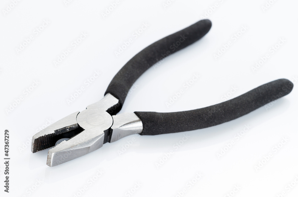 Pliers on white background Pliers on white background