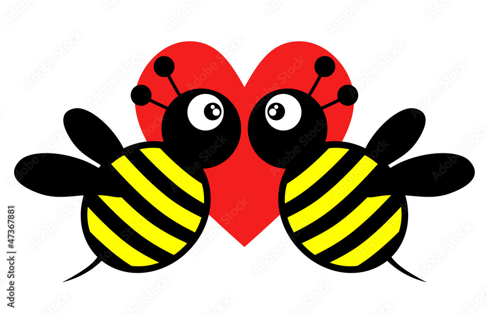 Fototapeta premium Bee love