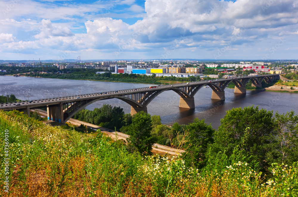  Nizhny Novgorod with Molitovsky bridge