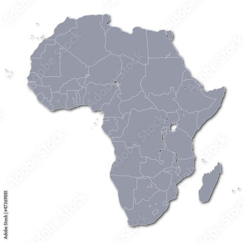 Karte Afrika Kontinent