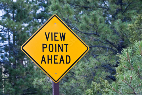 View Point Ahead Sign
