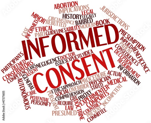 Word cloud for Informed consent photo