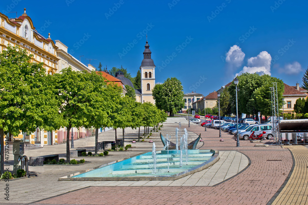 Fototapeta premium Town of Daruvar main square