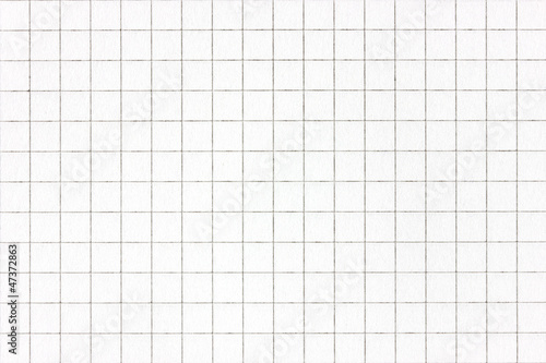 White squared paper sheet