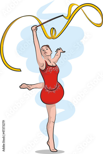 rhythmic gymnastics - ribbon