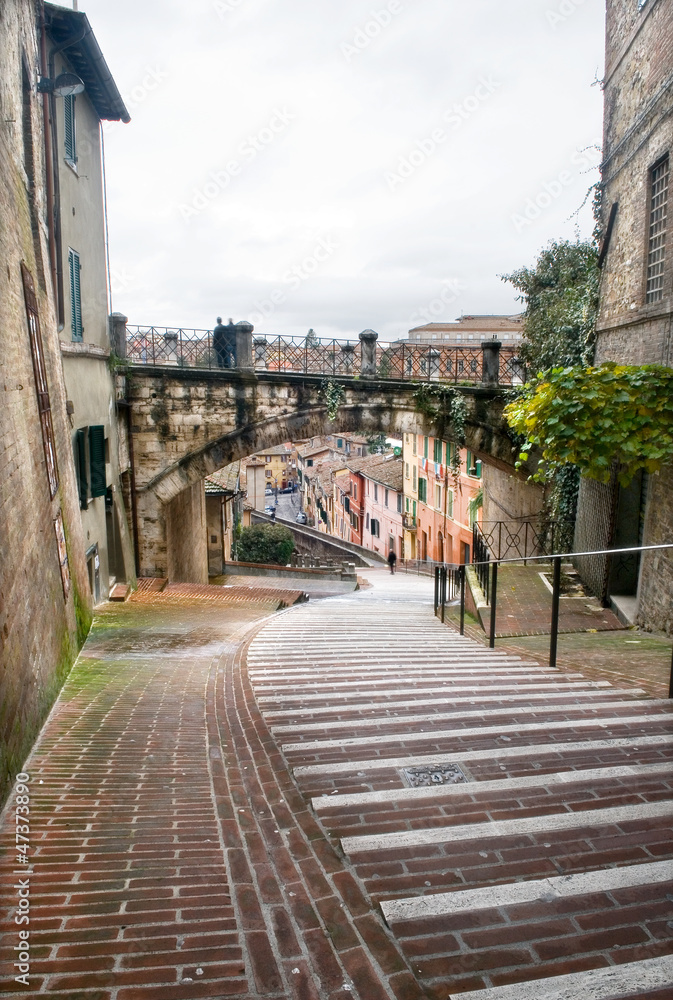 Perugia centro storico - via dell'acquedotto
