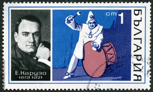 BULGARIA - 1970: shows Enrico Caruso (1873-1921) photo