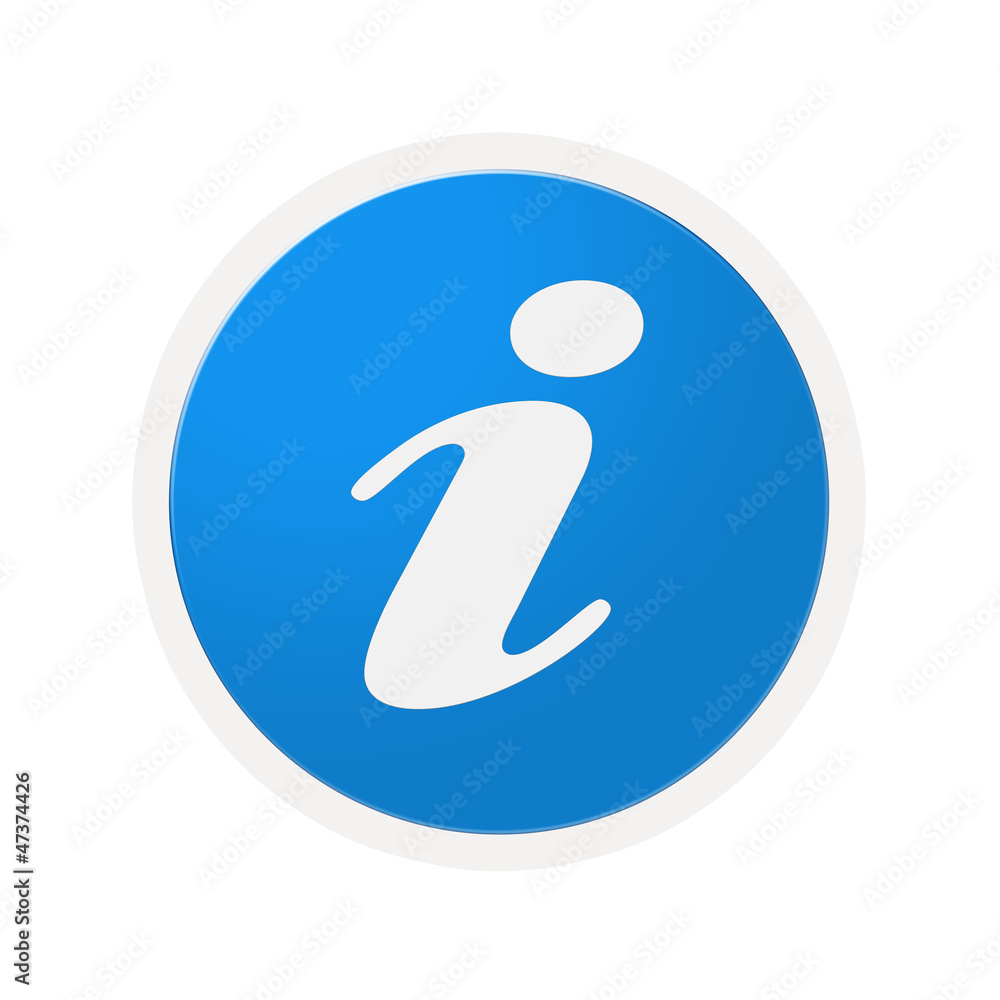 Illustration of Information symbol on white background Illustration of Information symbol on white background
