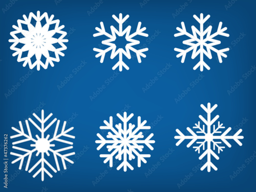 Snowflake gesetzt Vektor-Illustration Snowflake gesetzt Vektor-Illustration