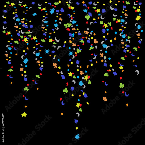 confetti, New Year's celebration - background
