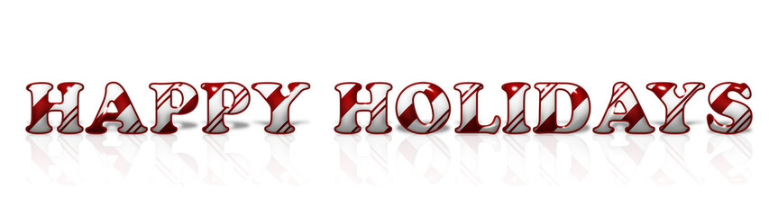 Happy Holidays in Candy Cane Colors