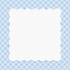 Blue checkered celebration frame for your message or invitation