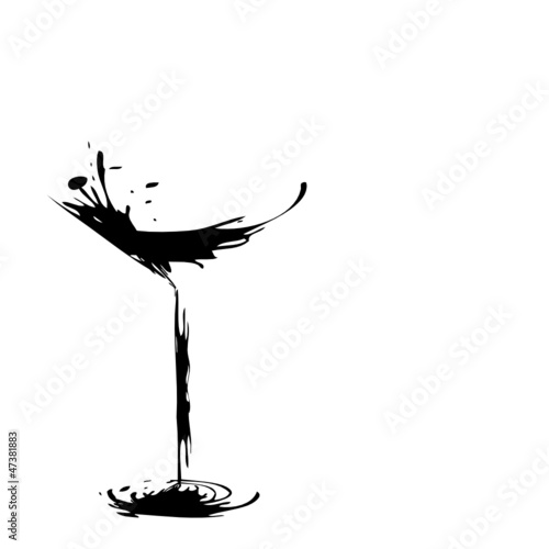 stylized wine glass for fault