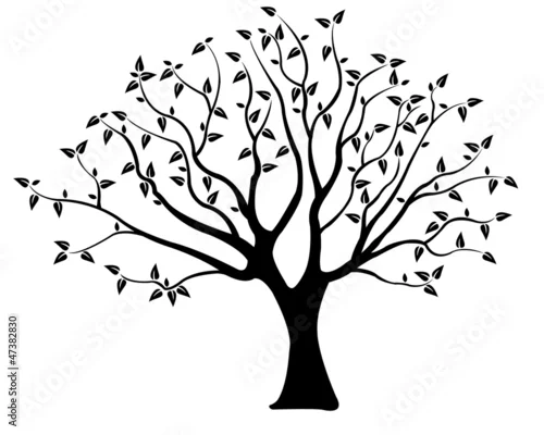 Naklejka na ścianę drzewo