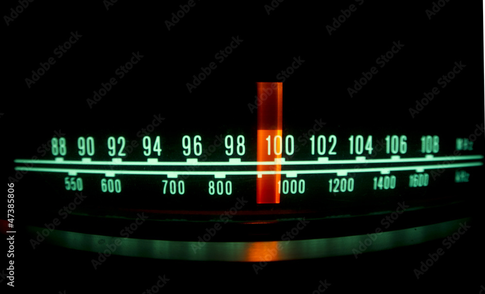radio dial with lights Photos | Adobe Stock