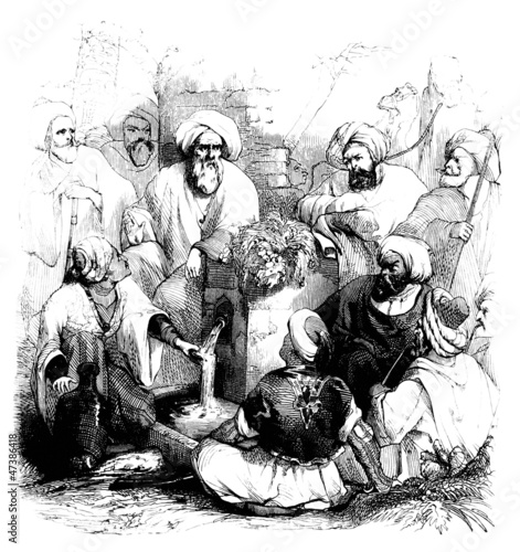 Obraz na plátně 1001 Nights - Wise Master Teaching