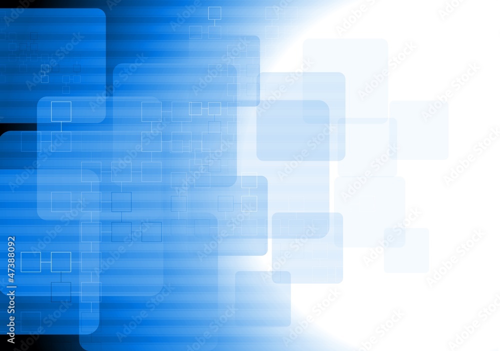 Blue tech vector background