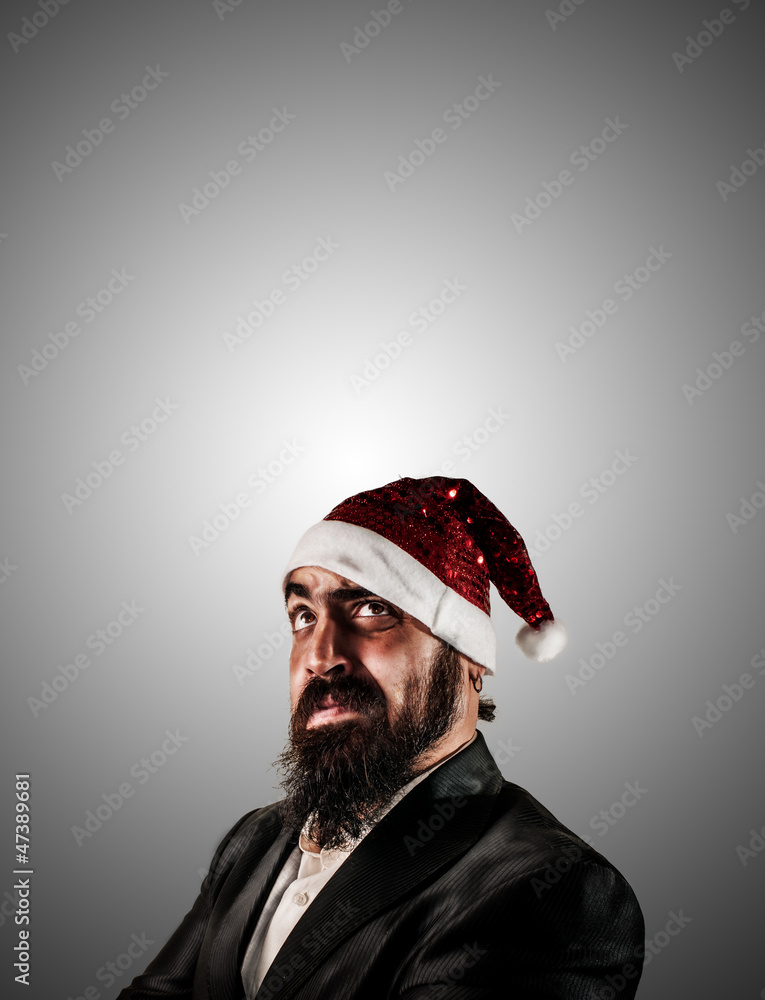 thinker modern elegant santa claus babbo natale thinker modern elegant santa claus babbo natale