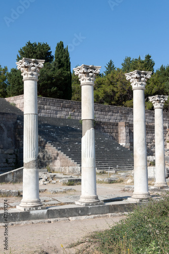 Archaeological site of Kos Island: Asklepieion, columns