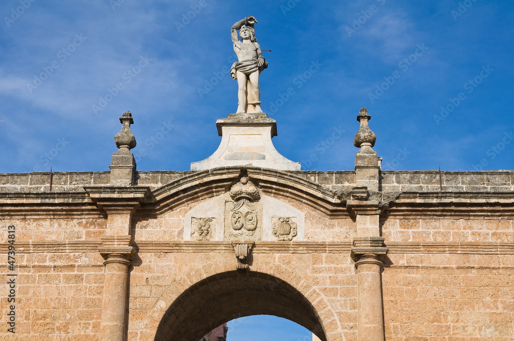 Obraz premium Porta St. Sebastiano. Galatone. Puglia. Italy.