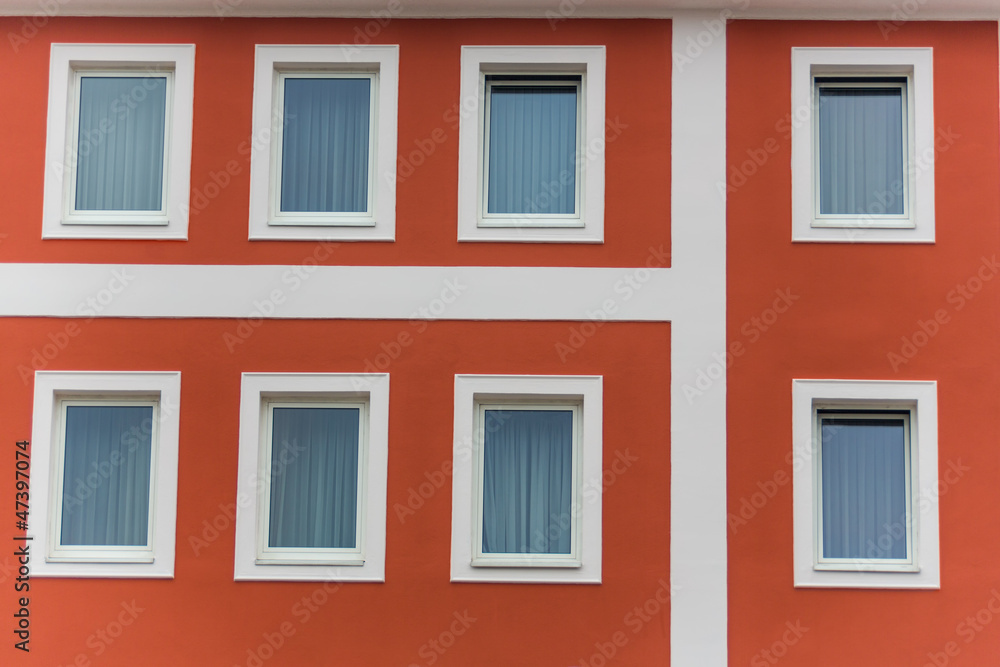 Fenster eines Wohnhauses Fenster eines Wohnhauses