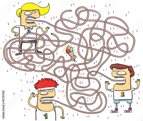 Tongue Maze Game ... Answer: No. 3