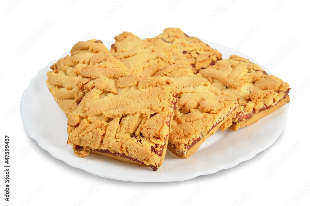 Saucer with cookies Saucer with cookies