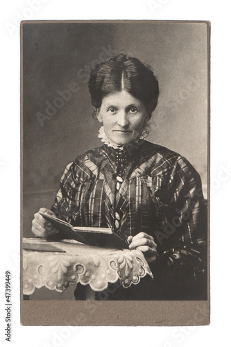Foto original vintage photo of senior woman