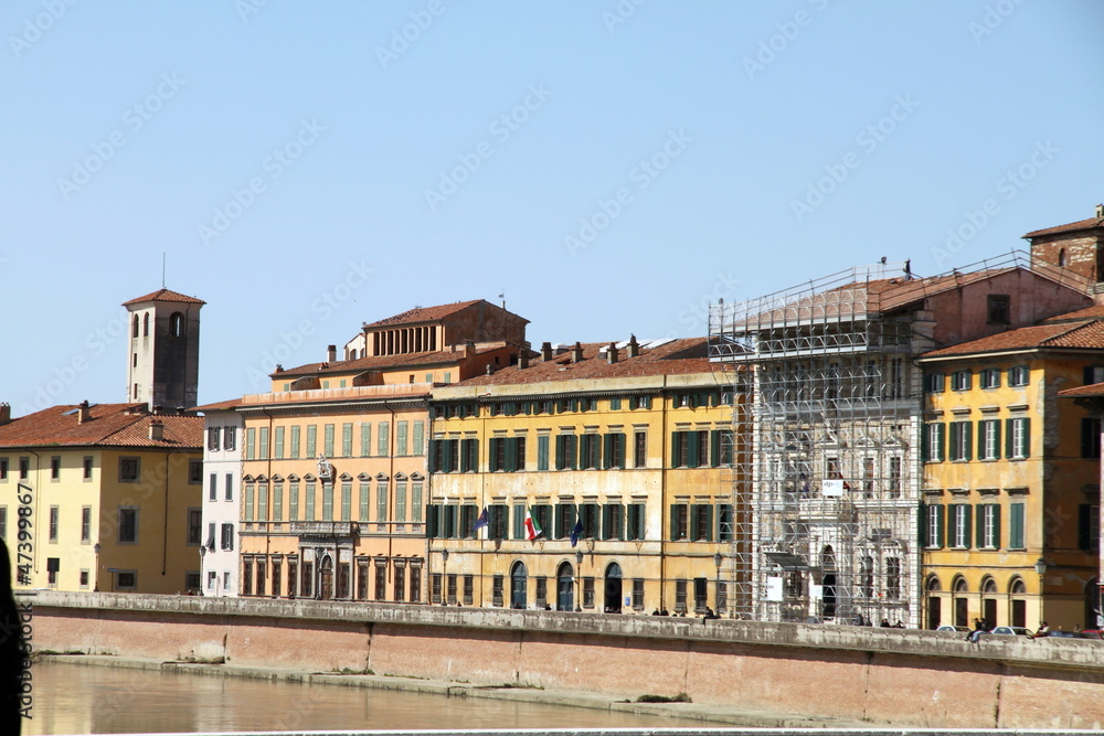 Arno river,Pisa,Tuscany,italy