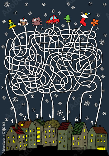 Christmas Maze Game