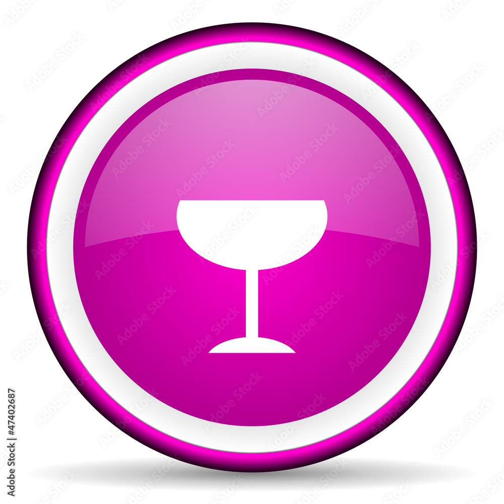 glass violet glossy icon on white background glass violet glossy icon on white background