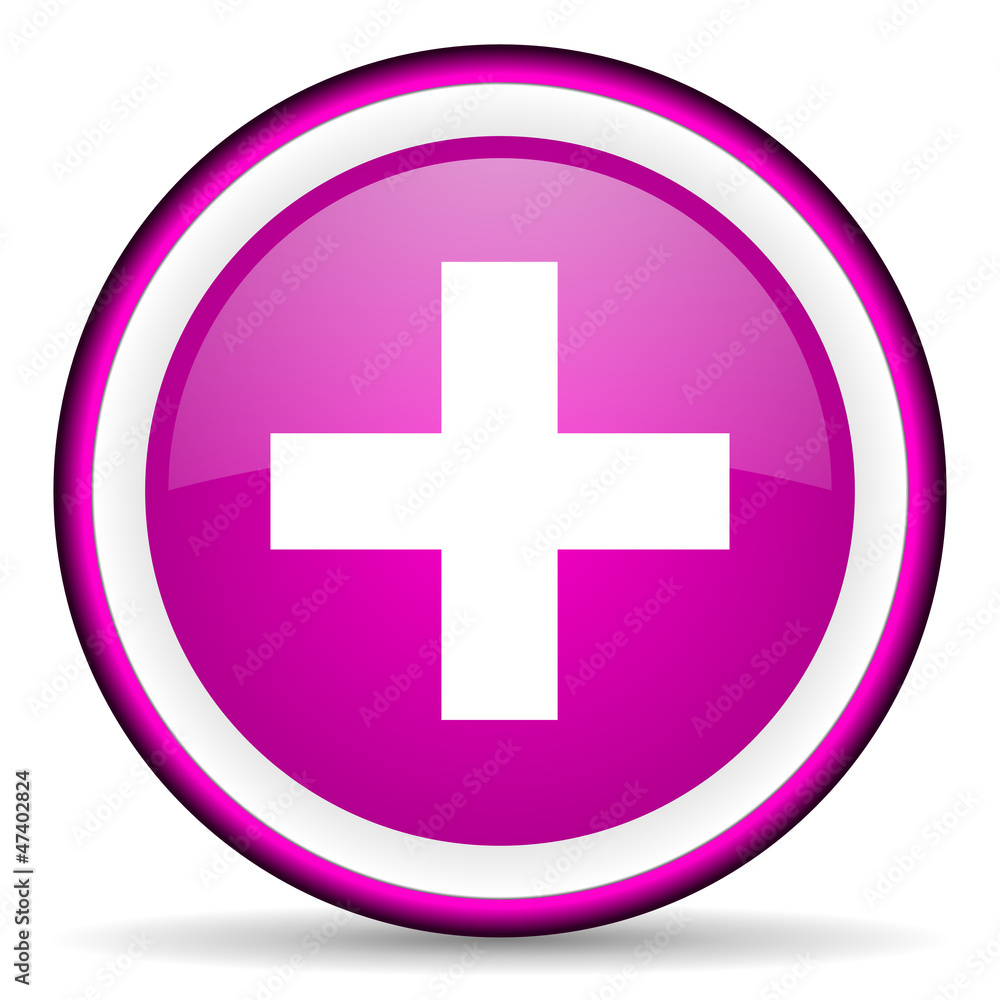 emergency violet glossy icon on white background emergency violet glossy icon on white background