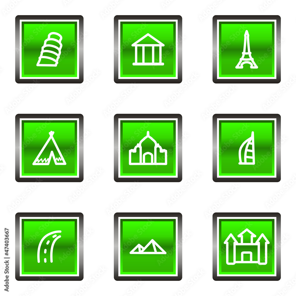 Obraz premium Glossy icon set