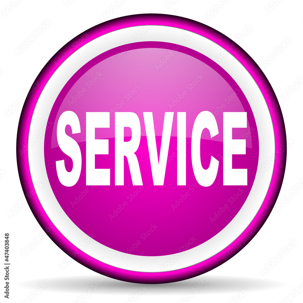 service violet glossy icon on white background service violet glossy icon on white background