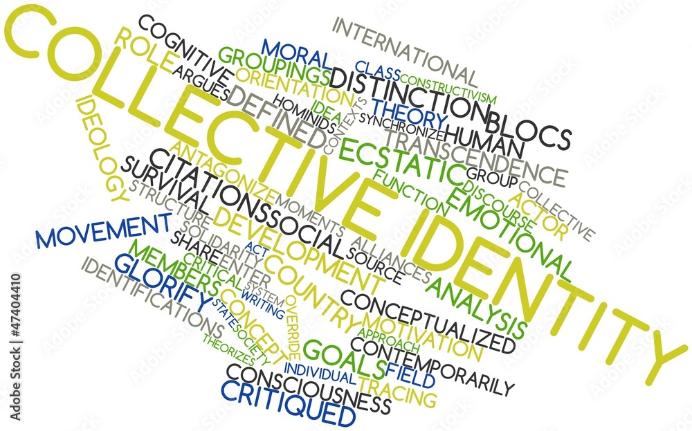 Word cloud for Collective identity Stock Illustration Adobe Stock