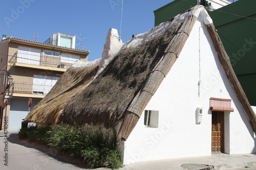 Barraca building, El Palmar, Valencia, Spain. photo