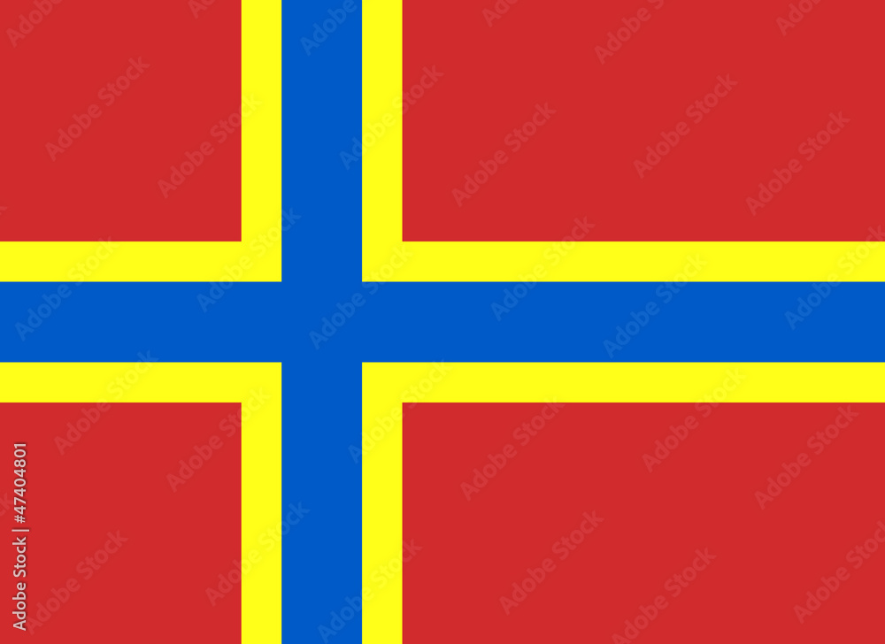 Naklejka premium Flag of Orkney Islands