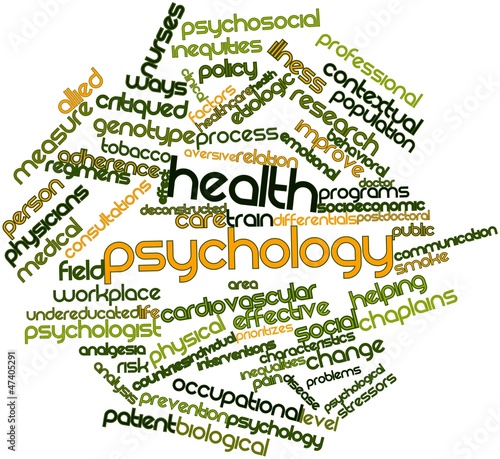 Word cloud for Health psychology photo